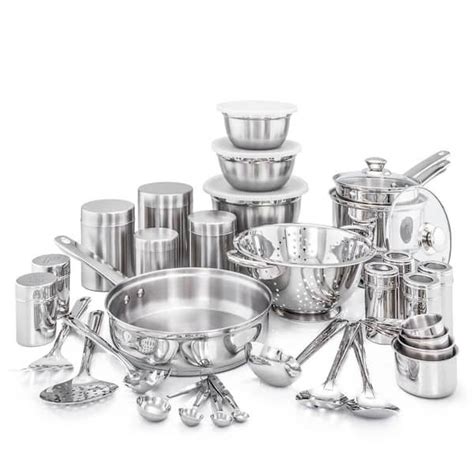 old dutch kitchen in a box stainless steel cookware set|Old Dutch 58.